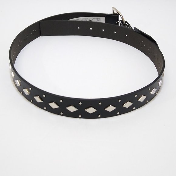 No Boundaries Diamond Shape Studded Belt S/M Adjustable Women's Edgy Style NWT - Picture 2 of 5